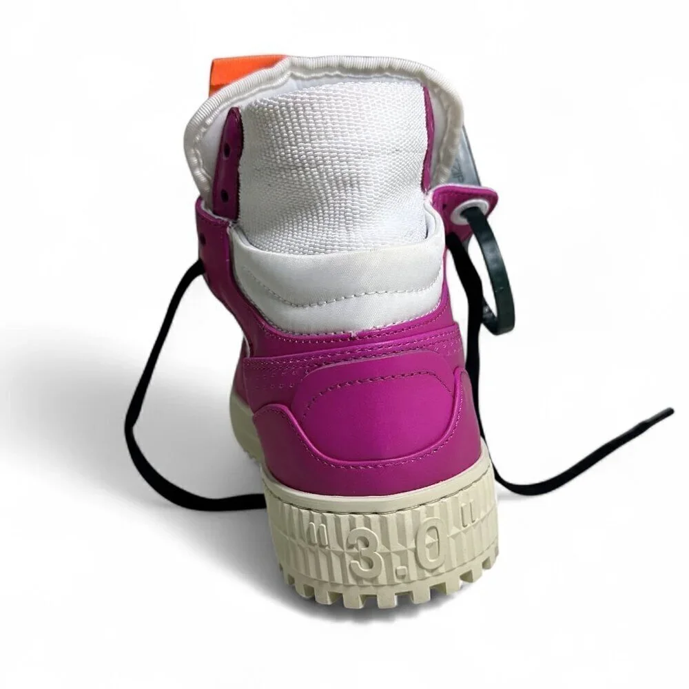 OFF-WHITE Women's Sneakers Off-Court 3.0 High-Top Fuschia Pink sz 36 NWOT